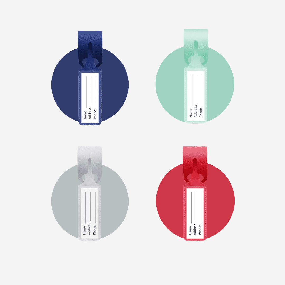 Colorful circular tags for easy labeling and organization in various vibrant backgrounds.