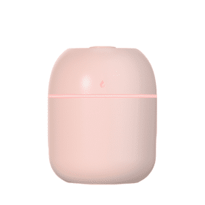 Modern pastel pink essential oil diffuser for a calming atmosphere and stylish home decor.