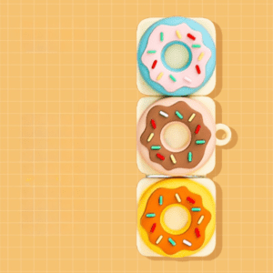 Vibrant stack of colorful donuts with sprinkles, perfect for celebrating sweet moments and gifts.