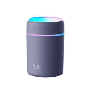 Sleek modern humidifier with gradient lighting for stylish air purification in homes and offices.