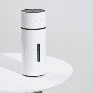 Sleek modern air purifier for home and office with cooling and humidifying features.