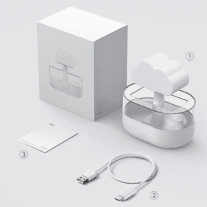 Modern cloud device in a stylish package, perfect for home air and humidity control.