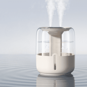 Sleek modern humidifier with glass dome, ideal for enhancing air quality and home aesthetics.