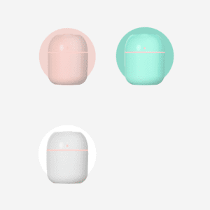 Stylish rounded containers in pastel colors for modern tech accessories and corporate gifts.