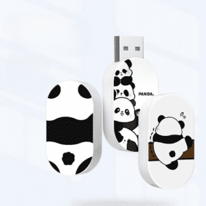 Adorable panda USB drives, perfect corporate gifts for animal lovers and collectors.