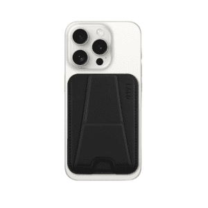Sleek smartphone case with integrated card holder for convenience and modern style.