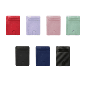 Stylish cardholders in vibrant colors, perfect for functional organization and modern aesthetics.
