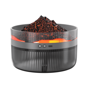 Decorative tabletop volcano lamp with glowing lava effect, perfect for home and office ambiance.
