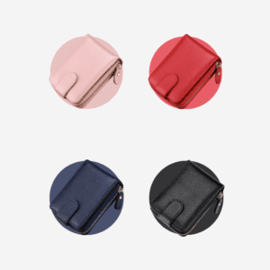Stylish leather wallets collection in various colors for elegant and sophisticated gifting options.