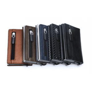 Stylish leather wallets collection showcasing modern designs, perfect for practical gifts and everyday use.